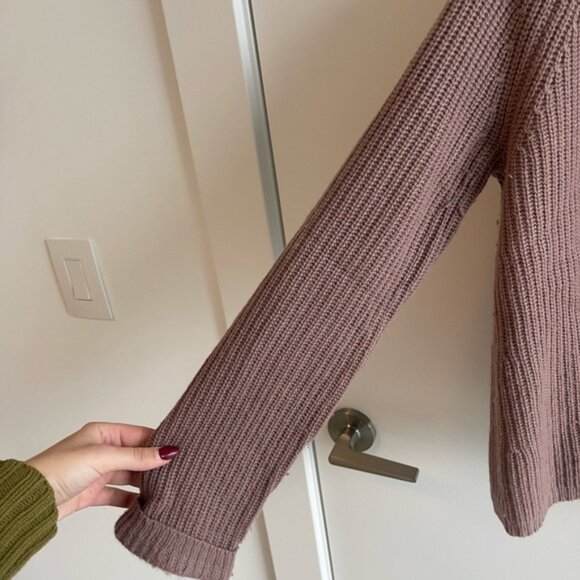 Jenni Kayne Ribbed Knit Sweater - Brown/Purple - Picture 2 of 6